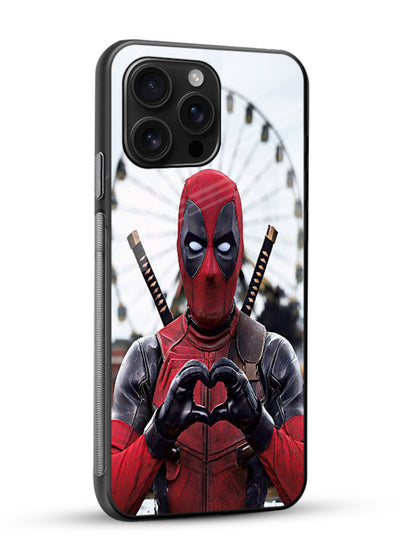 Deadpool Ferris Love cover for Glossy Vibrant Premium Look - Angle Side