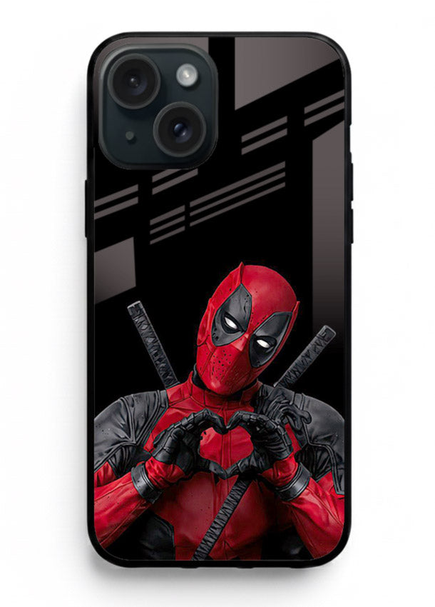 Deadpool Heart Pose cover for Apple iPhone 14