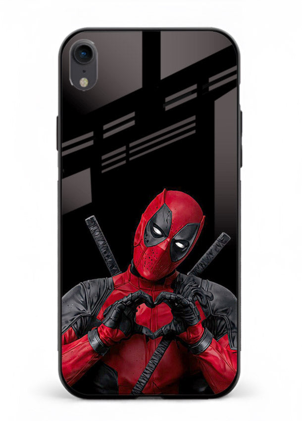 Deadpool Heart Pose cover for Apple iPhone XR