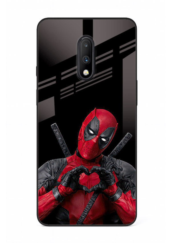 Deadpool Heart Pose cover for OnePlus 7
