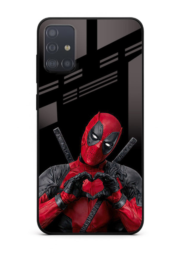 Deadpool Heart Pose cover for Samsung A71