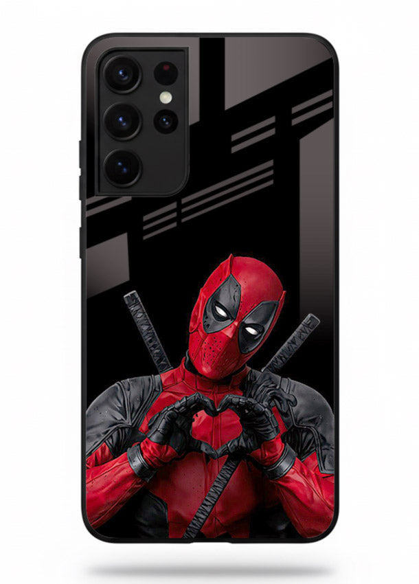 Deadpool Heart Pose cover for Samsung S21 Ultra