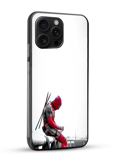 Deadpool Iconic Pose cover for Glossy Vibrant Premium Look - Angle Side