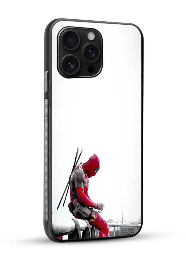 Deadpool Iconic Pose cover for Glossy Vibrant Premium Look - Angle Side