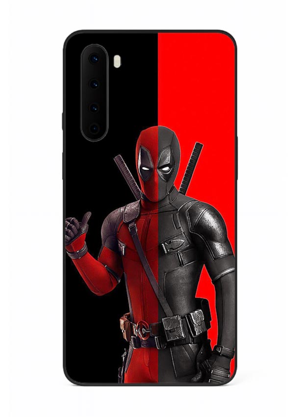 Deadpool Split Red Black cover for OnePlus Nord
