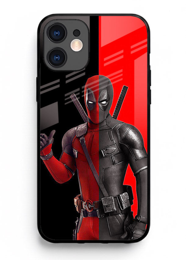 Deadpool Split Red Black cover for Apple iPhone 12 Mini