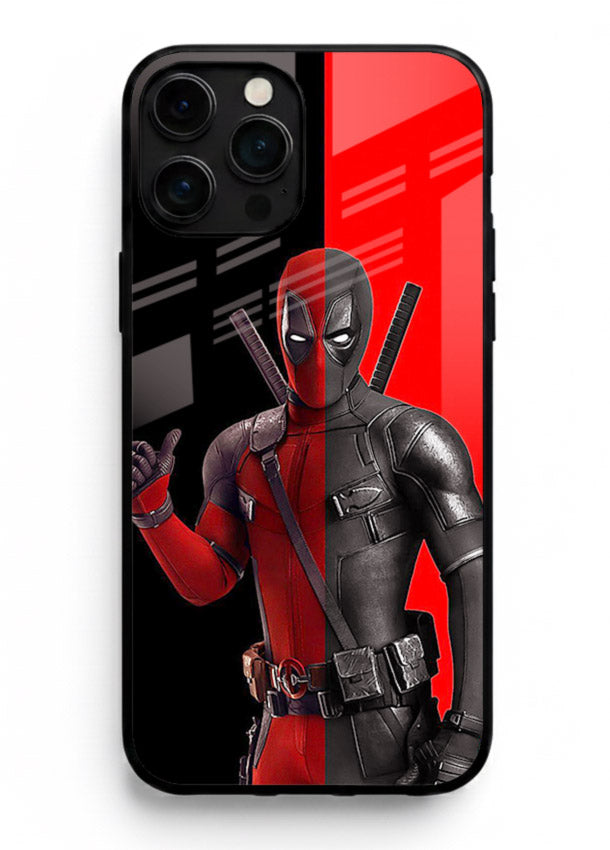Deadpool Split Red Black cover for Apple iPhone 13 Pro Max