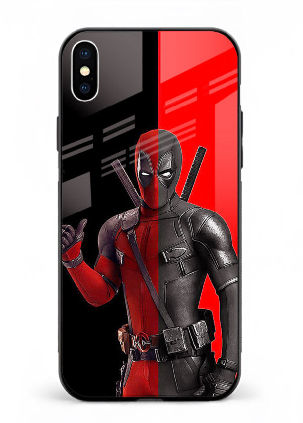Deadpool Split Red Black cover for Apple iPhone XS Max