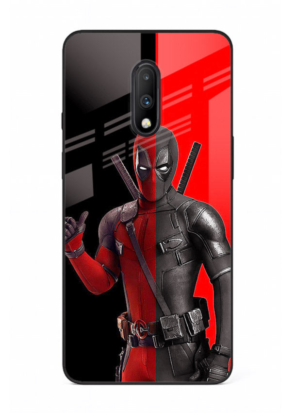 Deadpool Split Red Black cover for OnePlus 7