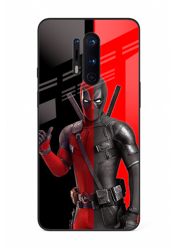 Deadpool Split Red Black cover for OnePlus 8 Pro