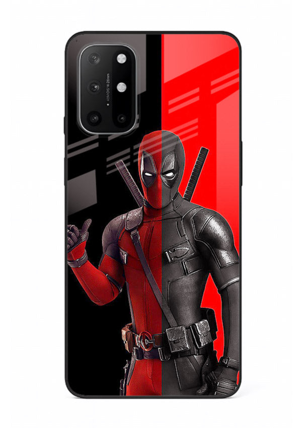 Deadpool Split Red Black cover for OnePlus 8T