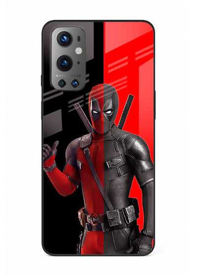 Deadpool Split Red Black cover for OnePlus 9