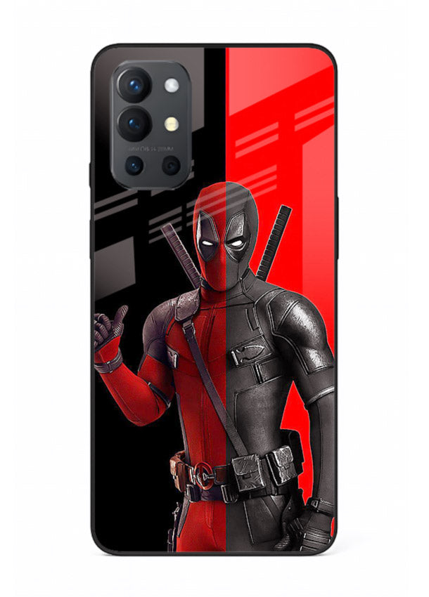 Deadpool Split Red Black cover for OnePlus 9R