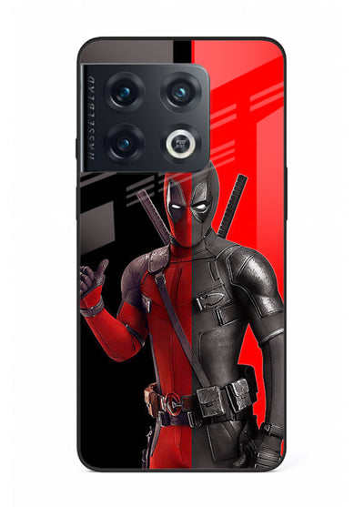 Deadpool Split Red Black cover for OnePlus 10 Pro