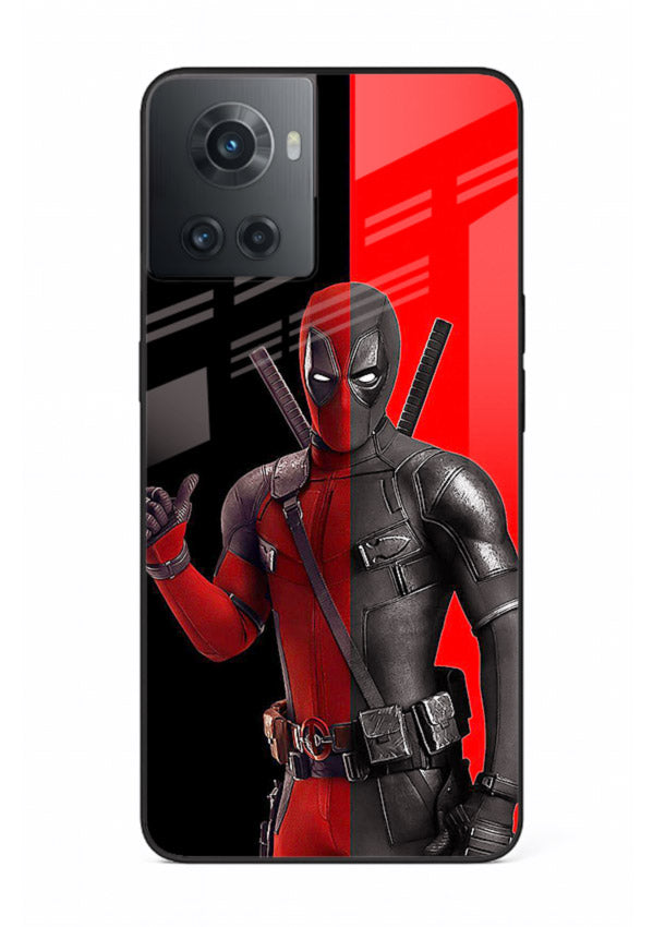 Deadpool Split Red Black cover for OnePlus 10R