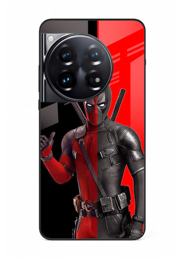 Deadpool Split Red Black cover for OnePlus 12
