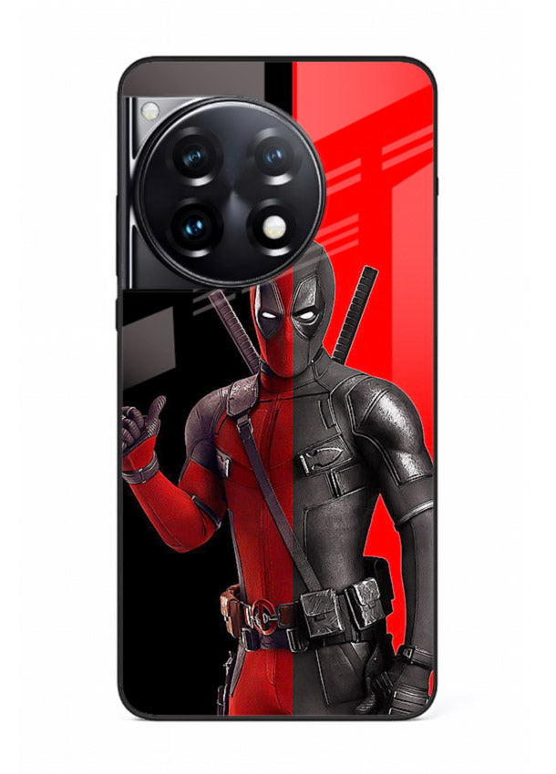 Deadpool Split Red Black cover for OnePlus 12R