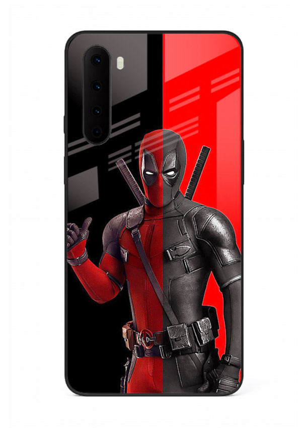 Deadpool Split Red Black cover for OnePlus Nord