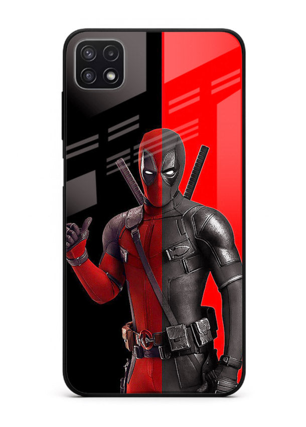 Deadpool Split Red Black cover for Samsung F42 5G