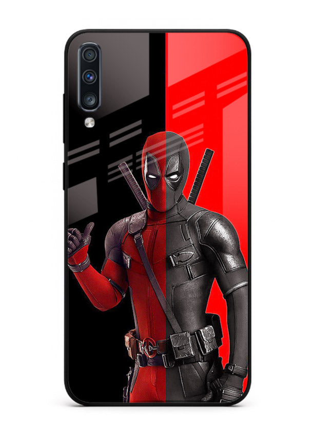 Deadpool Split Red Black cover for Samsung A70