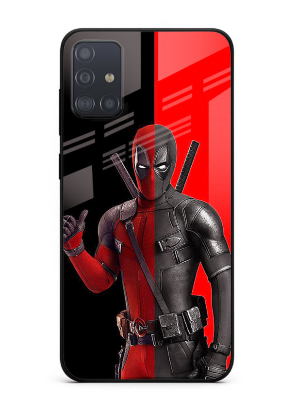 Deadpool Split Red Black cover for Samsung A71