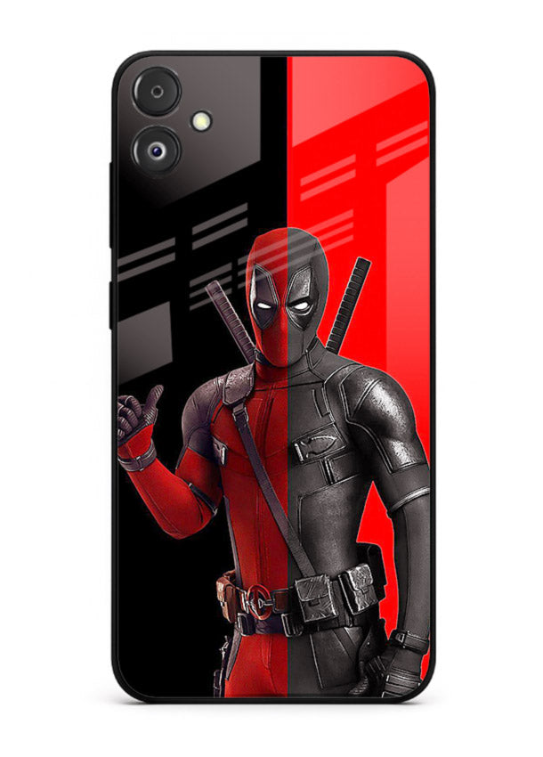 Deadpool Split Red Black cover for Samsung F04 5G