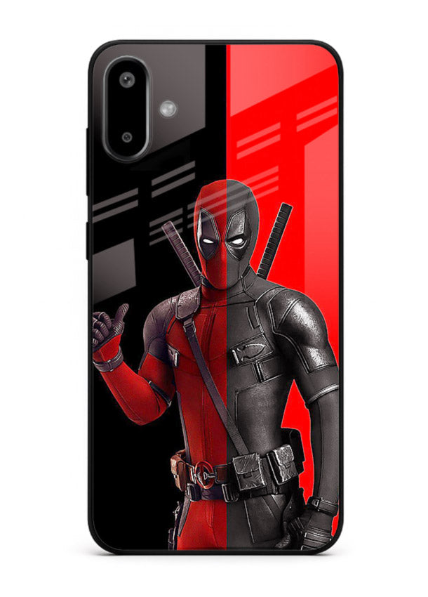 Deadpool Split Red Black cover for Samsung F06 5G