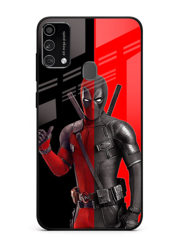 Deadpool Split Red Black cover for Samsung F41
