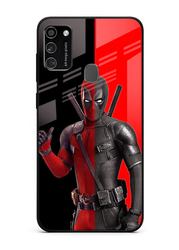 Deadpool Split Red Black cover for Samsung M30s