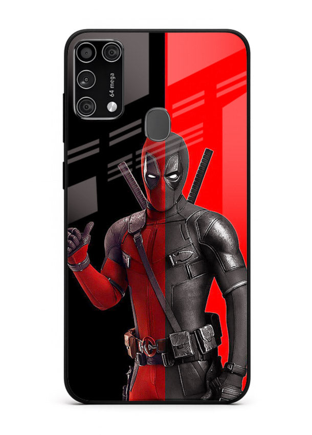 Deadpool Split Red Black cover for Samsung M31 Prime