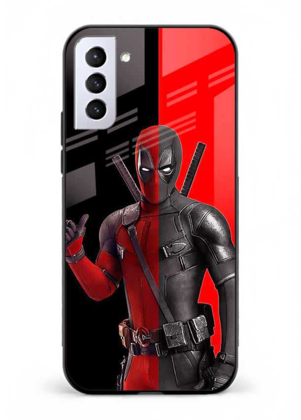 Deadpool Split Red Black cover for Samsung S21 FE