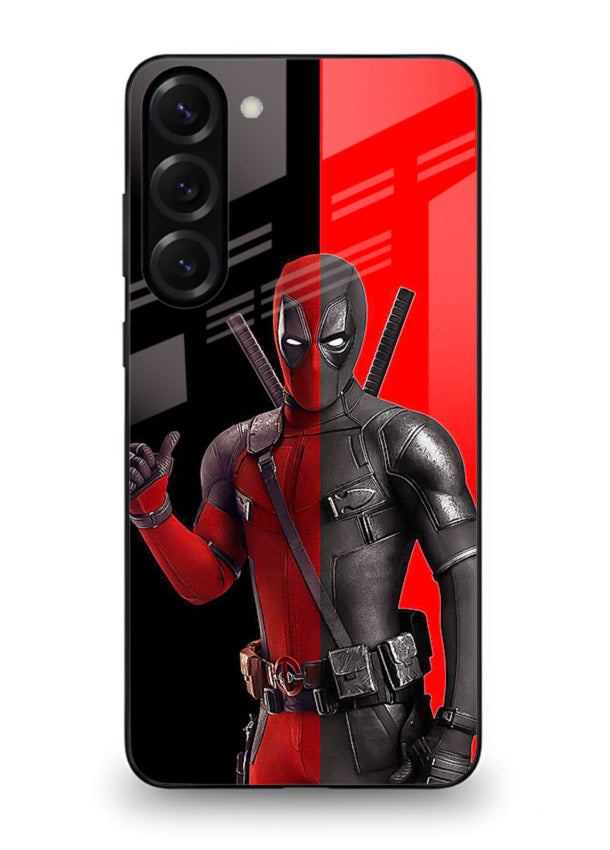 Deadpool Split Red Black cover for Samsung S23