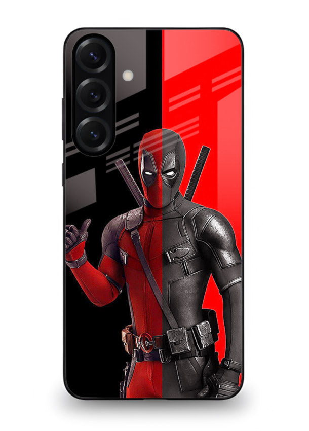 Deadpool Split Red Black cover for Samsung M55 5G