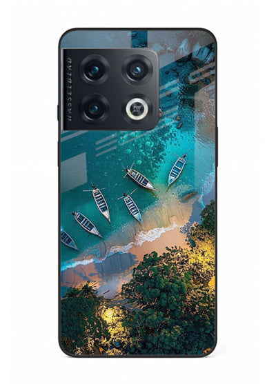Deep Blue Lagoon glowing lagoon artwork OnePlus 10 Pro glass back cover