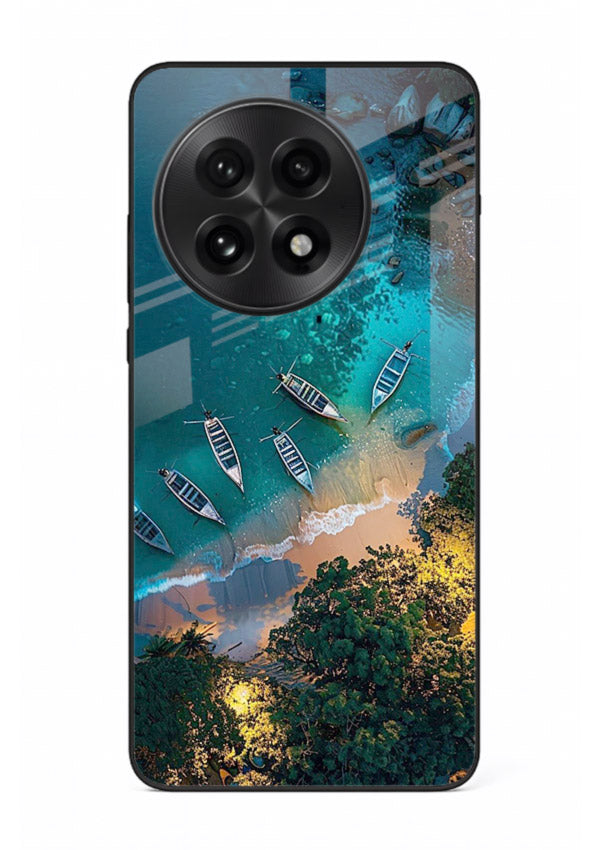 Deep Blue Lagoon glowing lagoon artwork OnePlus 13R glass back cover