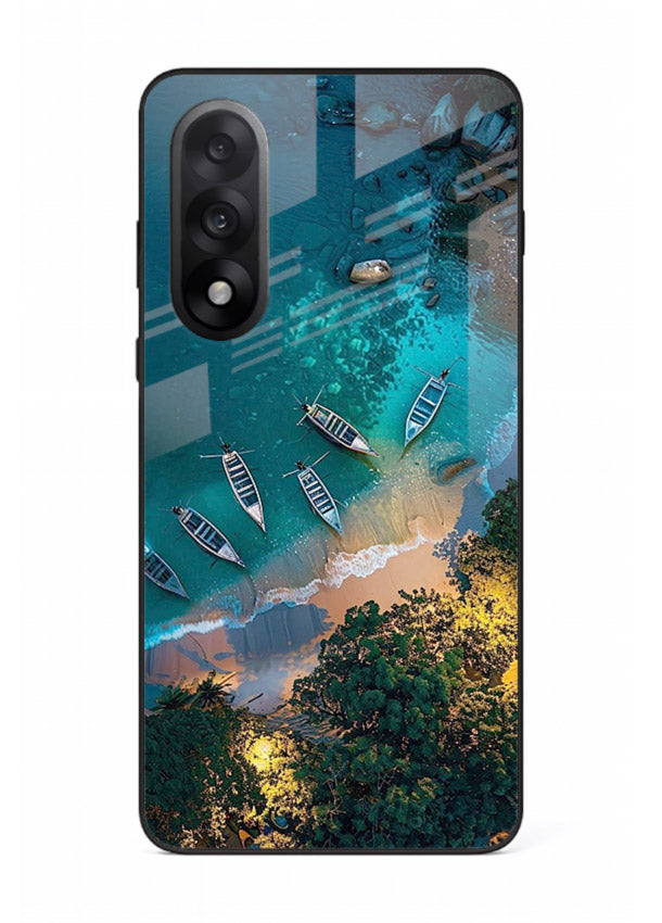 Deep Blue Lagoon glowing lagoon artwork OnePlus Nord 5 glass back cover
