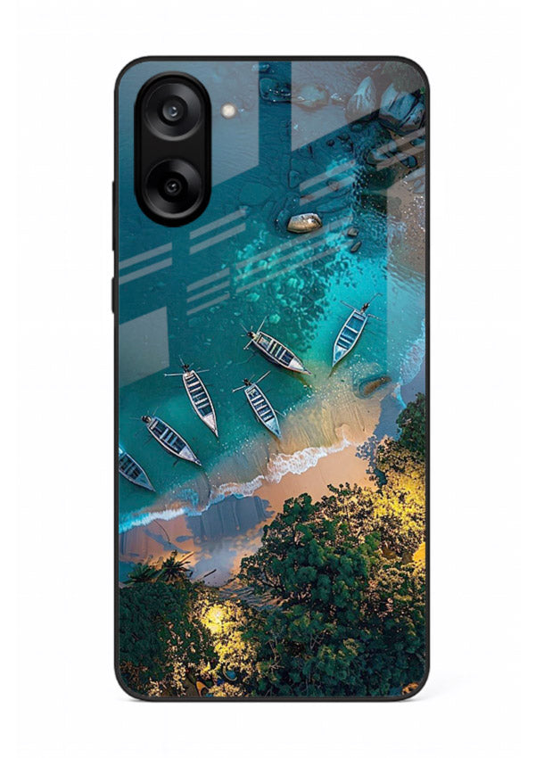 Deep Blue Lagoon glowing lagoon artwork OnePlus Nord CE5 glass back cover