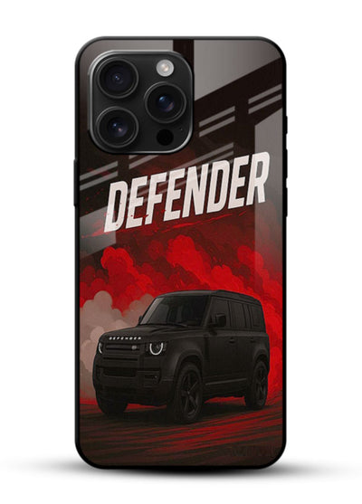 Land Rover Defender in dark smoky background with bold rugged SUV styling - 1