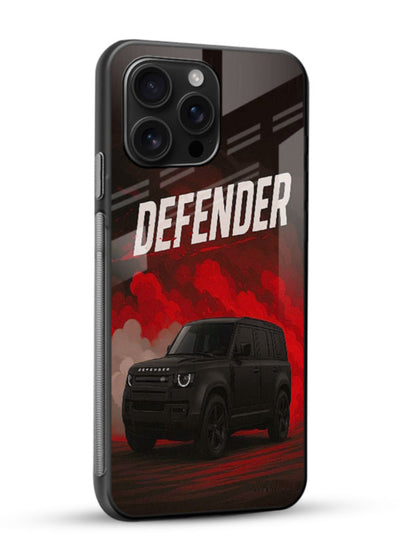 Land Rover Defender in dark smoky background with bold rugged SUV styling - 2