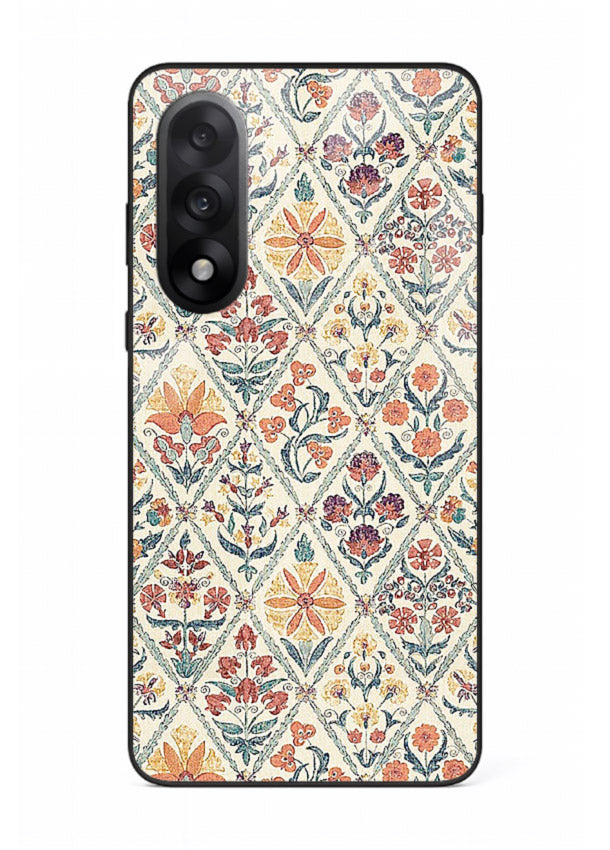 Delicate Floral Tiles pastel floral tile pattern OnePlus Nord 5 glass back cover