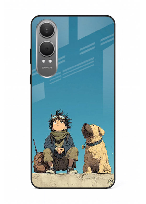 desert monk dog aesthetic art OnePlus Nord CE4 Lite glass cover unique peaceful duo case