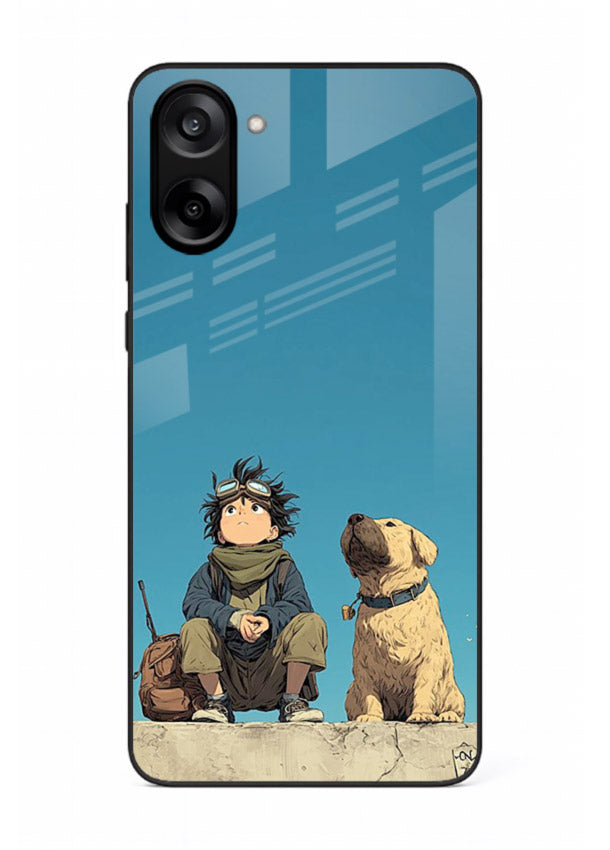 desert monk dog aesthetic art OnePlus Nord CE5 glass cover unique peaceful duo case