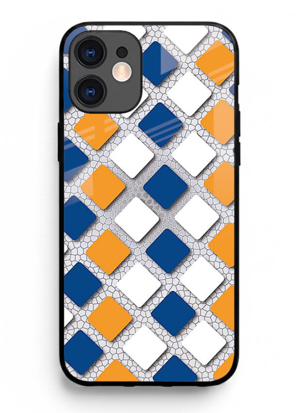 Diamond Tile Pattern geometric diamond pattern iphone 11 glass back cover