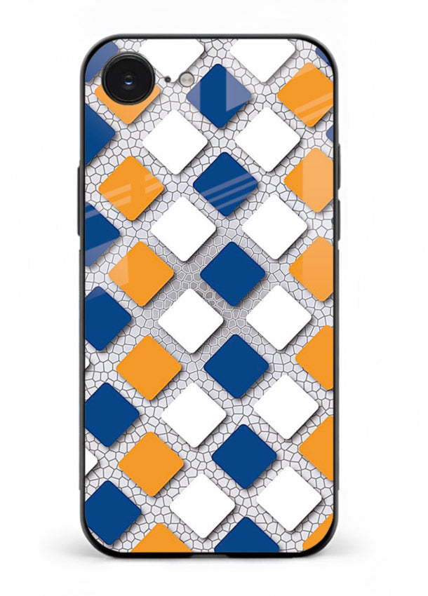 Diamond Tile Pattern geometric diamond pattern iphone 16e glass back cover