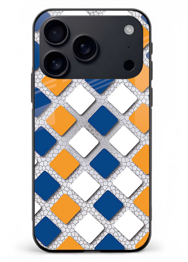 Diamond Tile Pattern geometric diamond pattern iphone 18 pro max glass back cover