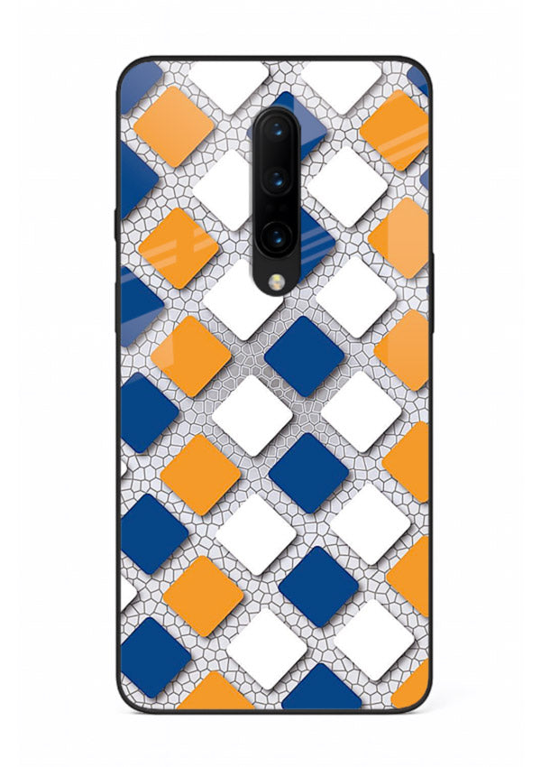 Diamond Tile Pattern geometric diamond pattern OnePlus 8 glass back cover