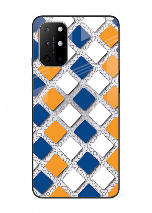 Diamond Tile Pattern geometric diamond pattern OnePlus 8T glass back cover