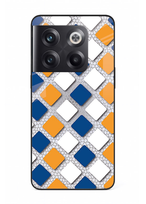 Diamond Tile Pattern geometric diamond pattern OnePlus 10T glass back cover