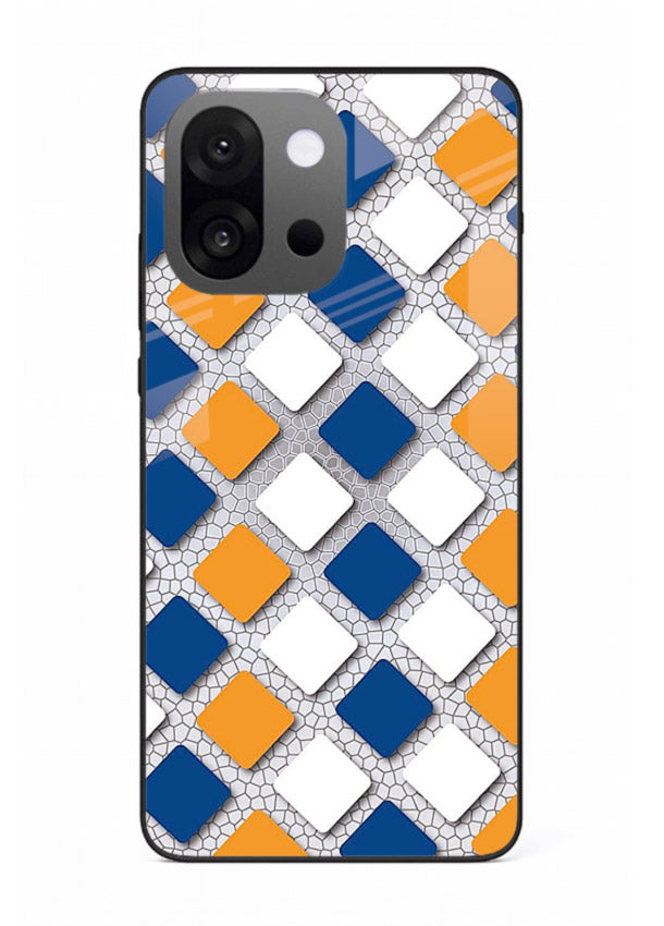 Diamond Tile Pattern geometric diamond pattern OnePlus 13s glass back cover