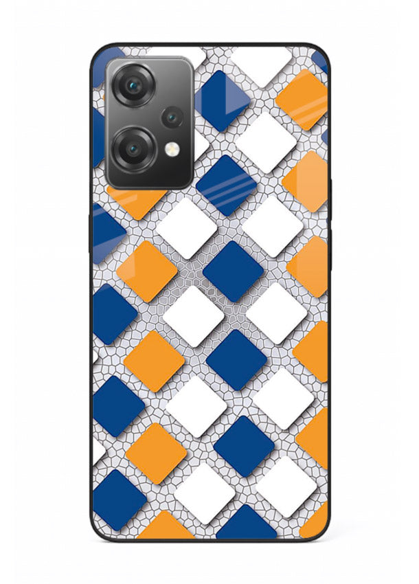 Diamond Tile Pattern geometric diamond pattern OnePlus Nord CE2 Lite 5G glass back cover